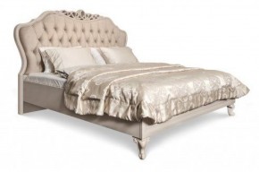 Кровать Мокко 1800 с мягким изголовьем + основание (бежевый) в Миассе - miass.ok-mebel.com | фото