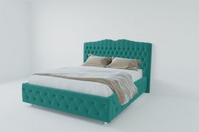 Кровать Нягань с ПМ 800 (велюр бирюзовый) в Миассе - miass.ok-mebel.com | фото 2
