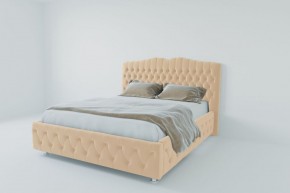 Кровать Нягань с ПМ 900 (экокожа бежевая) в Миассе - miass.ok-mebel.com | фото