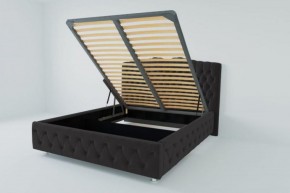 Кровать Нягань с ПМ 900 (экокожа кольт ч) в Миассе - miass.ok-mebel.com | фото 2