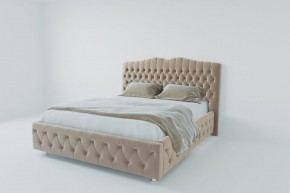 Кровать Нягань с ПМ 900 (велюр светло-серый) в Миассе - miass.ok-mebel.com | фото 2