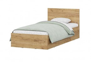 Кровать одинарная 0.9 МСП-1 + основание Лайт (Дуб золотой) в Миассе - miass.ok-mebel.com | фото