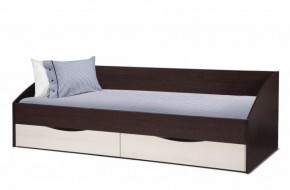 Кровать одинарная "Фея - 3" симметричная New (2000Х900) венге/вудлайн кремовый в Миассе - miass.ok-mebel.com | фото