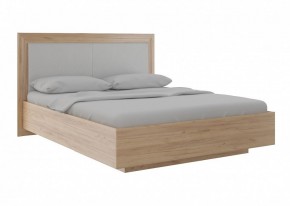 Кровать парящая 1.6 с ПМ и мягкой частью Глэдис М33 (Дуб Золотой) в Миассе - miass.ok-mebel.com | фото