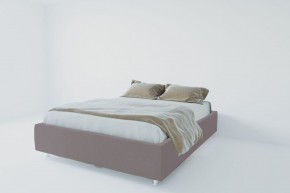 Кровать Подиум с ортопедическим основанием 800 (велюр темно-серый) в Миассе - miass.ok-mebel.com | фото