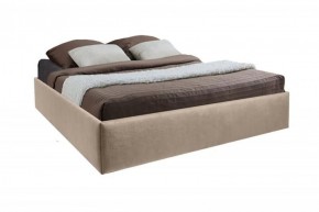Кровать Подиум с ПМ 1200 (велюр светло-серый) в Миассе - miass.ok-mebel.com | фото
