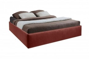 Кровать Подиум с ПМ 1400 (велюр бордо) в Миассе - miass.ok-mebel.com | фото 2