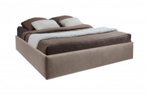 Кровать Подиум с ПМ 1400 (велюр серый) в Миассе - miass.ok-mebel.com | фото 1
