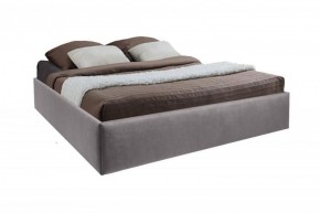 Кровать Подиум с ПМ 1400 (велюр темно-серый) в Миассе - miass.ok-mebel.com | фото 1