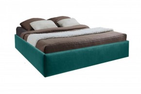 Кровать Подиум с ПМ 1600 (велюр бирюзовый) в Миассе - miass.ok-mebel.com | фото