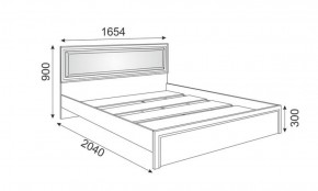 Кровать 1.6 Беатрис М09 с мягкой спинкой и настилом (дуб млечный) в Миассе - miass.ok-mebel.com | фото 2