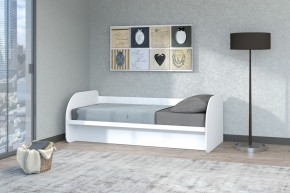 Кровать Сказка с ПМ 900 (Белый текстурный) в Миассе - miass.ok-mebel.com | фото
