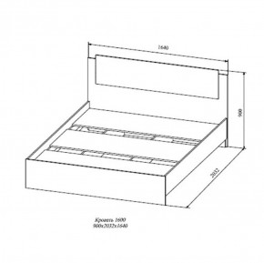 СОФИ СКР1600.1 Кровать 1600 в Миассе - miass.ok-mebel.com | фото 2