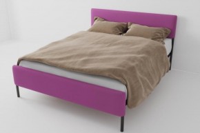Кровать Стандарт Мини с ортопедическим основанием 1400 (велюр розовый) в Миассе - miass.ok-mebel.com | фото