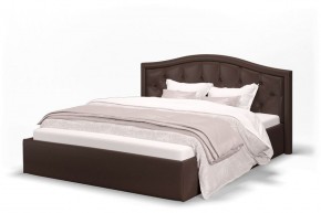 Кровать Стелла 1200 + Основание (Лесмо brown) коричневый в Миассе - miass.ok-mebel.com | фото