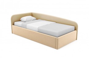 Кровать угловая Лэсли интерьерная +настил ДСП (80х200) 1 кат. ткани в Миассе - miass.ok-mebel.com | фото