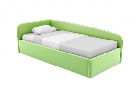 Кровать угловая Лэсли интерьерная +основание (80х200) 1 кат. ткани в Миассе - miass.ok-mebel.com | фото