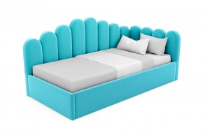 Кровать угловая Лилу интерьерная +основание/ПМ/бельевое дно (120х200) в Миассе - miass.ok-mebel.com | фото
