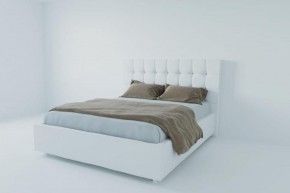 Кровать Венеция без основания 800 (экокожа белая) в Миассе - miass.ok-mebel.com | фото