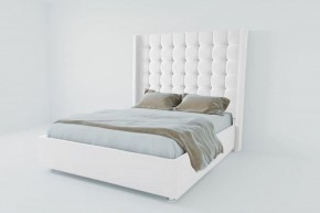 Кровать Венеция ЛЮКС без основания 800 (экокожа белая) в Миассе - miass.ok-mebel.com | фото