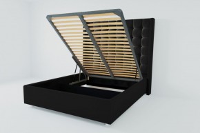 Кровать Венеция ЛЮКС с ПМ 800 (экокожа кольт ч) в Миассе - miass.ok-mebel.com | фото
