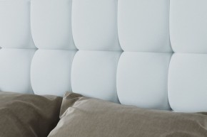 Кровать Венеция с ПМ 1400 (экокожа белая) в Миассе - miass.ok-mebel.com | фото 3
