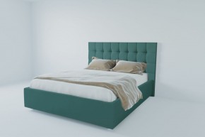 Кровать Венеция с ПМ 1600 (велюр бирюзовый) в Миассе - miass.ok-mebel.com | фото 2