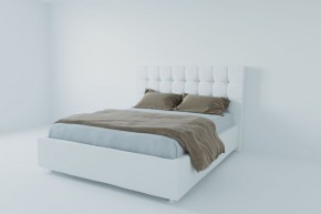 Кровать Венеция с ПМ 1600 (экокожа белая) в Миассе - miass.ok-mebel.com | фото 2