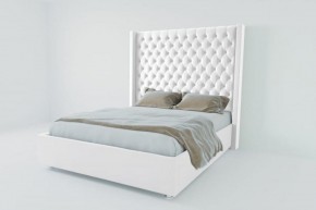 Кровать Версаль ЛЮКС без основания 800 (экокожа белая) в Миассе - miass.ok-mebel.com | фото