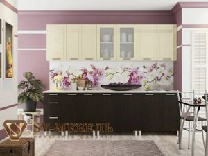 Кухонный гарнитур Геометрия 2600 (720) в Миассе - miass.ok-mebel.com | фото 1