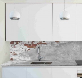 Кухонный фартук со столешницей (А-01) в едином стиле (3050 мм) в Миассе - miass.ok-mebel.com | фото