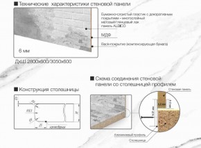 Кухонный фартук со столешницей (А-03) в едином стиле (3050 мм) в Миассе - miass.ok-mebel.com | фото 7