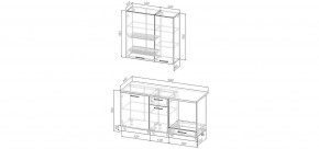 Кухонный гарнитур Антик 1600 h950 (Стол. 26мм) в Миассе - miass.ok-mebel.com | фото 2