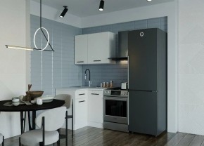 Кухонный гарнитур Белый Глянец 1000*1000 (Стол. 26мм) в Миассе - miass.ok-mebel.com | фото