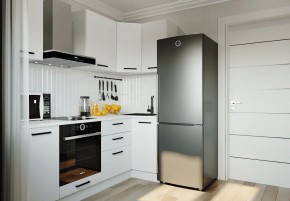 Кухонный гарнитур Белый Глянец 2200*1000 (Стол. 26мм) в Миассе - miass.ok-mebel.com | фото