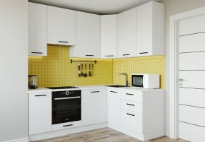 Кухонный гарнитур Белый Глянец 2200*1600 h950 (Стол. 38мм) в Миассе - miass.ok-mebel.com | фото