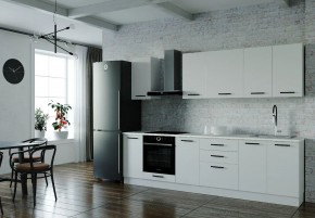 Кухонный гарнитур Белый Глянец 2800 (Стол. 38мм) в Миассе - miass.ok-mebel.com | фото