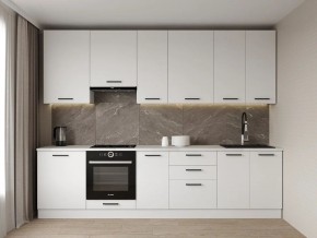 Кухонный гарнитур Белый Глянец 3000 h950 (Стол. 38мм) в Миассе - miass.ok-mebel.com | фото