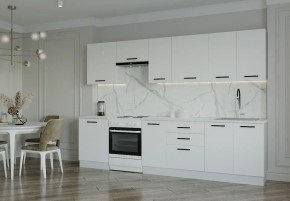 Кухонный гарнитур Белый Глянец 3000 (Стол. 26мм) в Миассе - miass.ok-mebel.com | фото