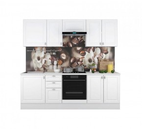 Кухонный гарнитур Ева 2400 Белый софт (модульный) Горизонт в Миассе - miass.ok-mebel.com | фото
