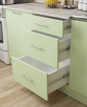 Кухонный гарнитур Флоренс Грин (1600) в Миассе - miass.ok-mebel.com | фото 2