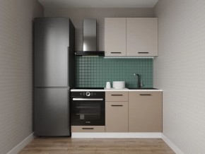 Кухонный гарнитур Каппучино 1600 (Стол. 26мм) в Миассе - miass.ok-mebel.com | фото