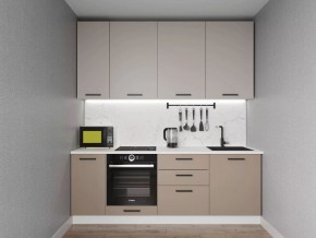 Кухонный гарнитур Каппучино 2200 h950 (Стол. 38мм) в Миассе - miass.ok-mebel.com | фото