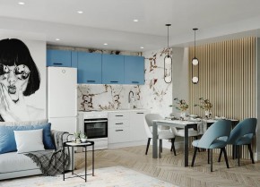 Кухонный гарнитур Капри 2550 (Стол. 26мм) в Миассе - miass.ok-mebel.com | фото