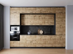 Кухонный гарнитур Крафт 3400 (Стол. 38мм) в Миассе - miass.ok-mebel.com | фото