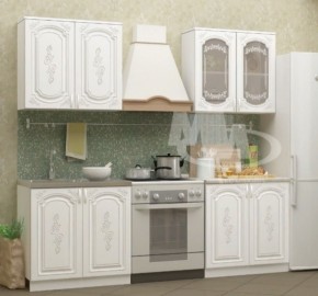 ЛИЗА-2 Кухонный гарнитур 1,6 Белый глянец холодный в Миассе - miass.ok-mebel.com | фото