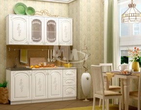 ЛИЗА-2 Кухонный гарнитур 1,7 Белый глянец холодный в Миассе - miass.ok-mebel.com | фото