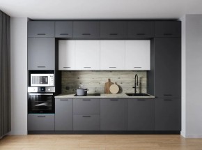 Кухонный гарнитур Меренга 3400 (Стол. 26мм) в Миассе - miass.ok-mebel.com | фото