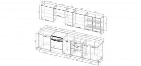 Кухонный гарнитур Ниагара 3000 (Стол. 26мм) в Миассе - miass.ok-mebel.com | фото 2
