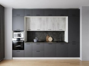 Кухонный гарнитур Санторини 3400 (Стол. 26мм) в Миассе - miass.ok-mebel.com | фото